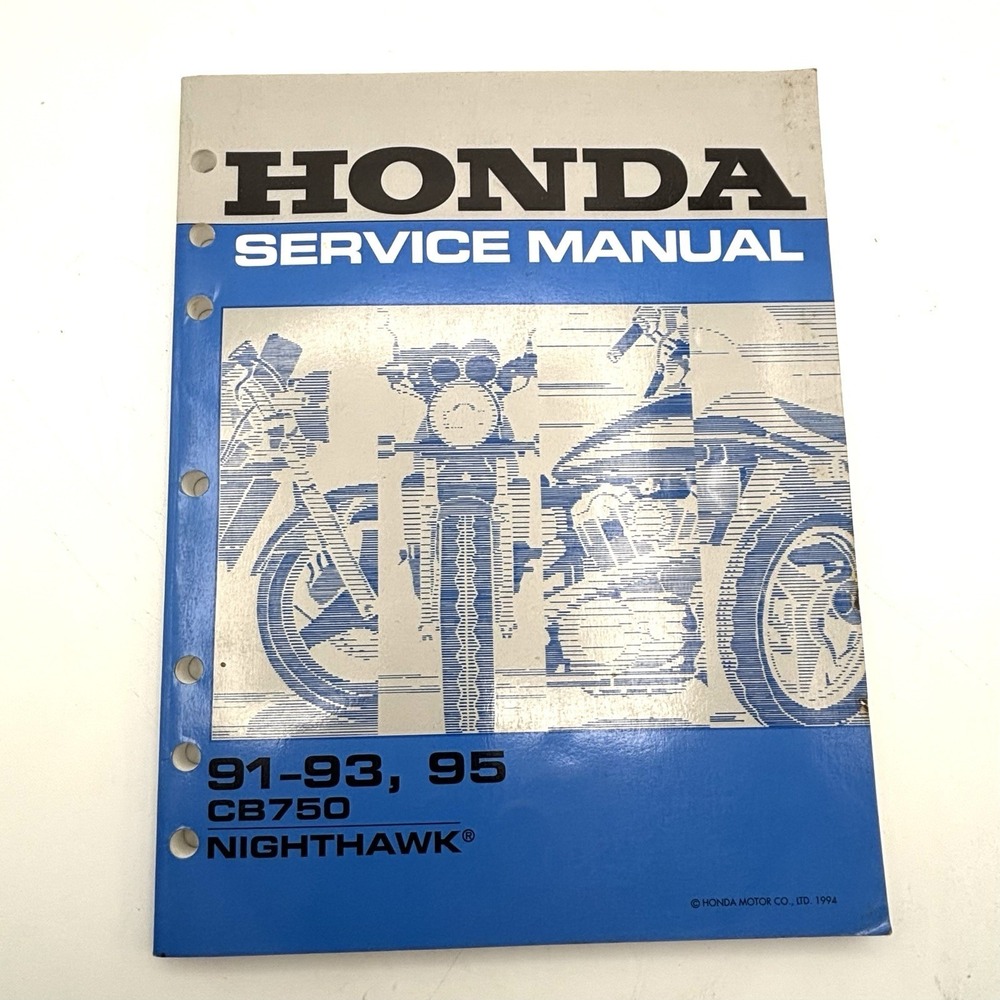 NOS Honda Factory Service Manual 91-93 & 1995 CB750 Night Hawk 61MW303